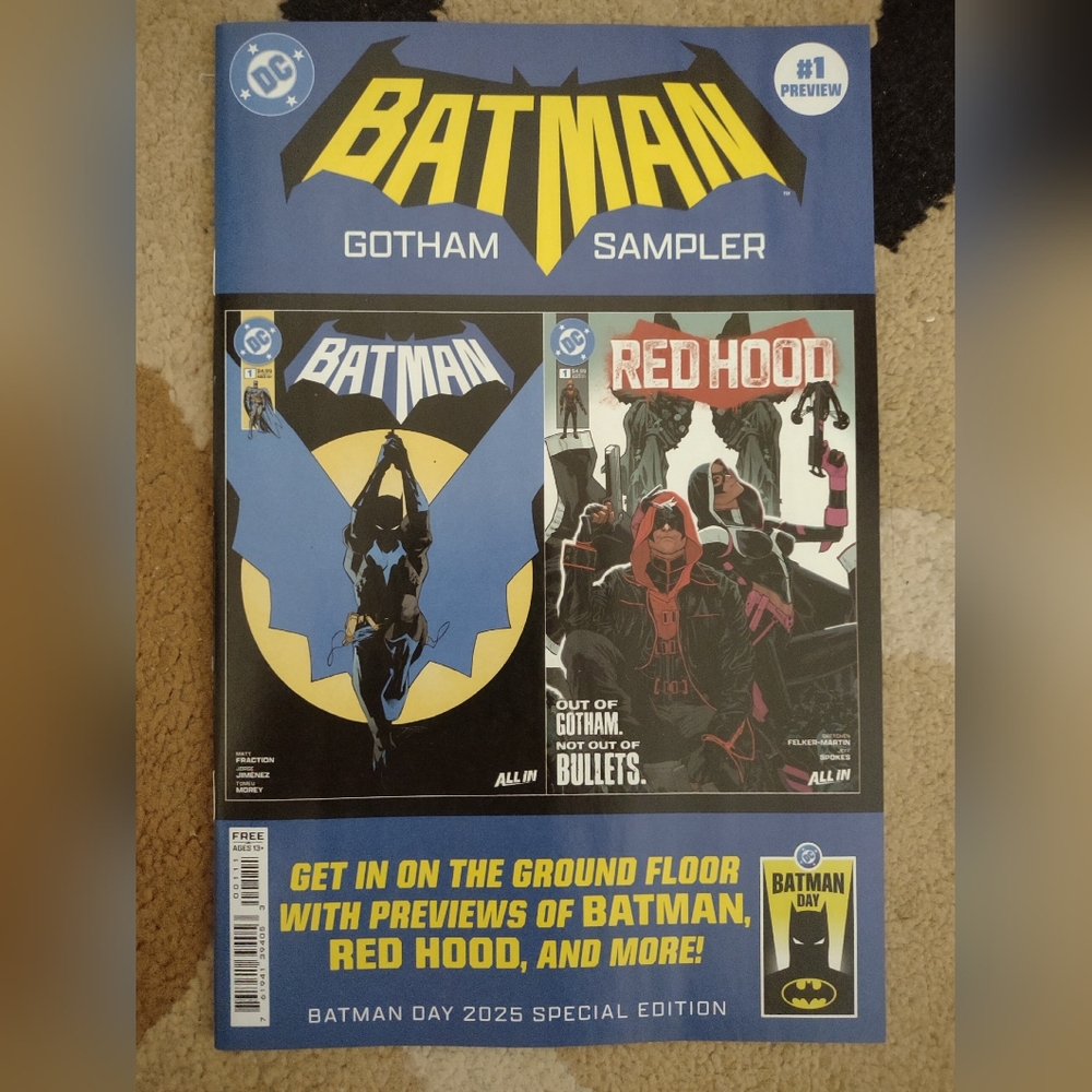 Batman Day 2025 - Batman Gotham Sampler Preview - Recalled Redhood Comic Book